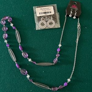 Paparazzi earrings and necklace set NEW